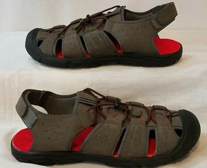 Cherokee Mens Gray Sandals Size 6 - Picture 1 of 5