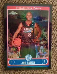 2006-07 Topps Chrome Black Refractor /99 JOE SMITH 76ERS Basketball Card #142 - Picture 1 of 2
