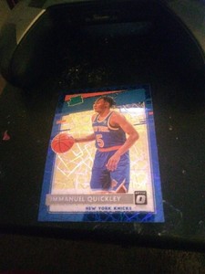 2020-21 Donruss Optic Immanuel Quickley Blue Velocity Prizm Rated Rookie RC #175