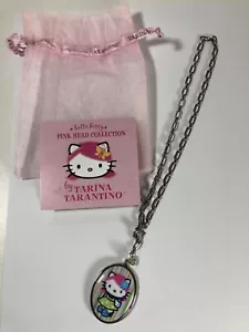 Tarina Tarantino Halskette Hello Kitty rosa Kopf oval Kamee Stil Swarovski selten - Bild 1 von 7