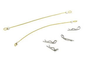 Secured Body Clip (4) with 120mm Retainer Link for Traxxas 1/16 - Picture 1 of 1