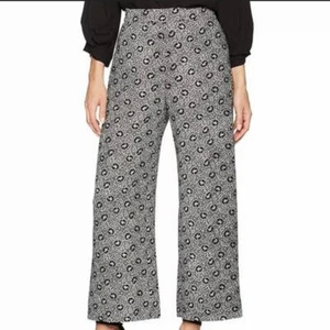 Rebecca Taylor Sweet Briar Print Pant Black Combo Size 8 $375 - Picture 1 of 9