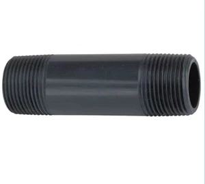 (20 PCS) PVC Nipples 1-1/4" MNPT x 4-1/2" MNPT SCH80 PVC Pipe - Picture 1 of 10