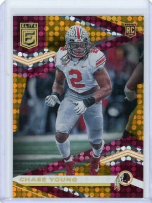 2020 Donruss Elite Football Orange Rookie #105 Chase Young #24/49 - Image 1 of 2
