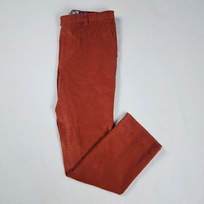 Paisley and Gray 灯芯绒裤子男式实际尺寸 32x29 琥珀色橙色修身版型 — 第 1/4 张图片