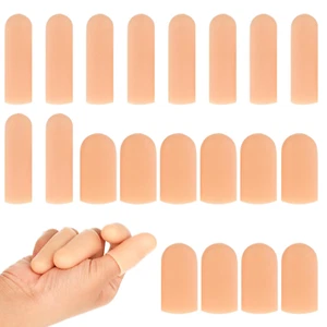 Fingerschutz, 20 Stück Fingerschutz Silikon, Gel Fingerlinge, Daumenschutz, Fing - Bild 1 von 7