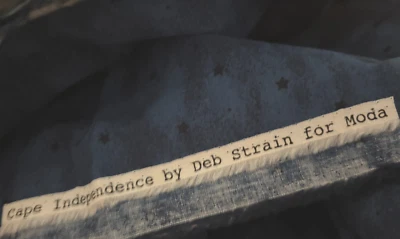 1+ YD Vtg 42X124 MODA Deb Strain CAPE Tiny STAR Quilt Fabric Navy Blue NIGHT SKY - Image 1 of 4