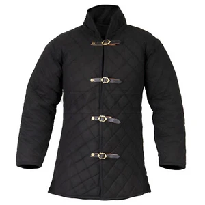 Medieval Gambeson Thick Padded Coat full sleeves Aketon Jacket SCA LARP Costume - Picture 1 of 5