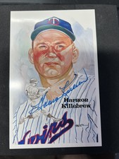 1985 Perez Steele HARMON KILLEBREW Hall Of Fame Postcard AUTOGRAPHED /10,000