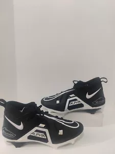 Nike Alpha Menace Pro 3 Mid Men's Size 13 Black Football Cleats CT6649-001 - Picture 1 of 6