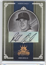 2005 Donruss Diamond Kings Bronze Black & White Signatures Robb Quinlan #8 Auto