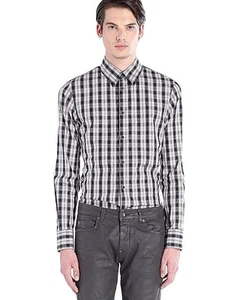 $275 Authentic Rare DIESEL BLACK GOLD Men's Button Down Fitted Casual SHirt 48 - Picture 1 of 10