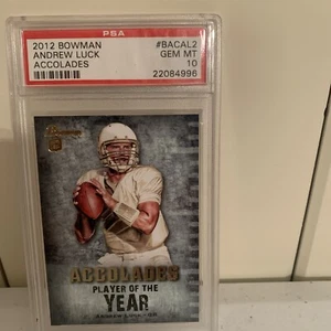 2012 Bowman BACAL2 Andrew Luck Accolades PSA 10 Gem Mint RC   - Picture 1 of 2
