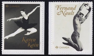 CANADA 2021 Canadian Ballet Legends booklet singles: #3290 Nault, #3291 Kain MNH - Picture 1 of 1