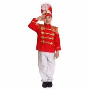 Drum Major Costume For Kids - Red Marching Band Uniform By Dress Up America - Picture 1 of 2