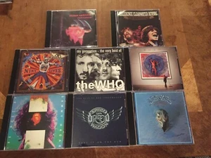 ROCK 8 CD LOT- DISC & MANUAL ONLY- WHO, CCR- RUSH, REO, SABBATH, HAGAR, ETC - Imagen 1 de 2