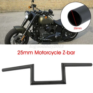1" inch 25mm Motorcycle Drag Z-Bar Pullback Handlebar For Harley Suzuki Honda - Picture 1 of 4