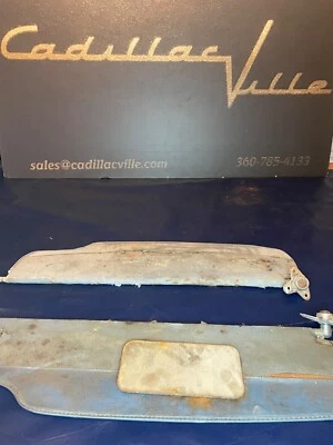 1959 1960 Cadillac 6 Window Sedan Sun Visor Used Original RH LH Pair Set 59 60 - Image 1 of 4