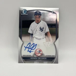 2023 Bowman Chrome Prospect Auto Keiner Delgado #CPA-KD Auto - Picture 1 of 2