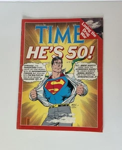 Superman He's 50! TIME Magazine -comic Book March 14, 1988 - Movie Collectible - Picture 1 of 11
