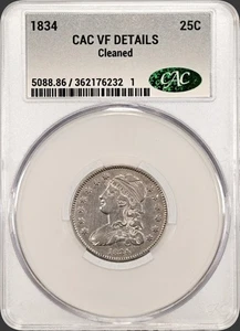 BUSTO TAPADO CUARTO CAC 1834 DETALLES EN MUY BUEN ESTADO  - Imagen 1 de 3