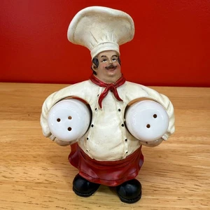 Koch Salz & Pfefferstreuer Halter Figur Harz Keramik Küche Deko Bistro - Bild 1 von 17