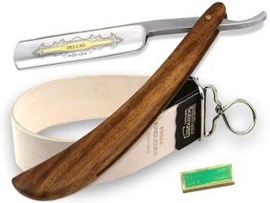 Set rasoio 3 pezzi cinghia ad arco Solingen Solinger pasta set barbiere - Foto 1 di 7