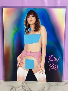 Riley Reid Spicy Pink Lingerie w/White Stockings Signed Autograph 8x10 - Picture 1 of 1