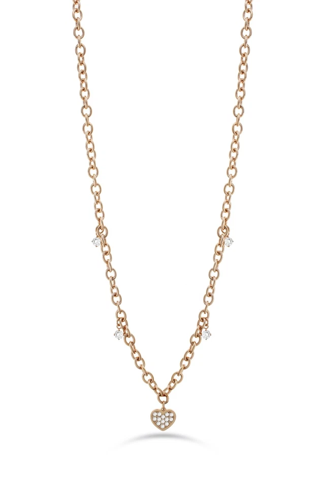 Роскошное женское ожерелье LIU JO LJ2321 нержавеющая сталь золото роза - Изображение 1 из 1