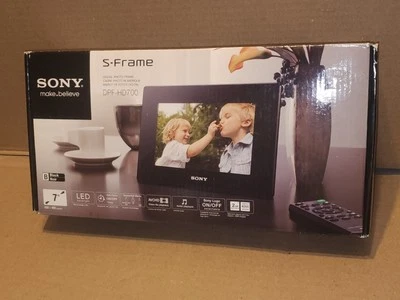 Sony S-Frame 7" Digital Photo Frame DPF-HD700 Audio Playback AVCHD Auto Power - Image 1 of 4