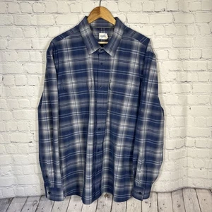 Fair Harbor Karohemd Herren 2XL blau kariert Performance Stretch Langarm - Bild 1 von 10