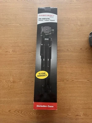 Trípode foto/video Precision Design PD-58PVTR con estuche nuevo en caja nunca abierto Foto 1 de 4