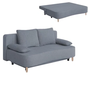 Schlafsofa - grau - Federkern - Staukasten Sofa Couch Gästecouch Gästesofa - Bild 1 von 10