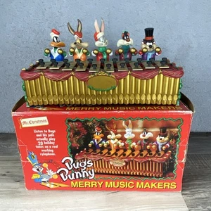 VTG 1996 Mr. Christmas Bugs Bunny Merry Music Makers Xylophone Looney Tunes READ - Picture 1 of 16