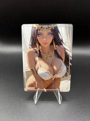 Ishizu Yu gi Oh Waifu Card TCG Full Art Waifu Legends Custom - Bild 1 von 2