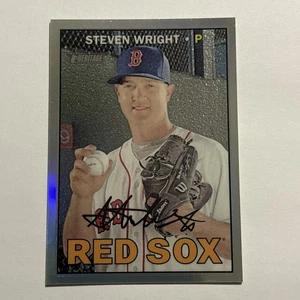 Steven Wright 2016 Topps Heritage Chrome Refractor Parallel /567 Red Sox - Picture 1 of 2