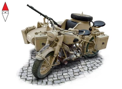 ITALERI 1/9 GERMAN MILITARY MOTORCYCLE R75 WITH SIDECAR - Immagine 1 di 3