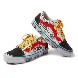Zapatos de skate para hombre VANS Og Old Skool Gallery departamento de cuero negro/blanco verdadero talla 7 - Imagen 1 de 11