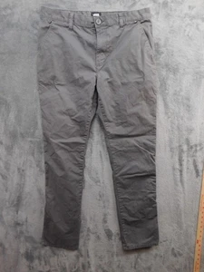 Vans Chino Pants Mens 32 Charcoal Gray Slim Taper Stretch Casual Skate VN0A3QUQ - Picture 1 of 14