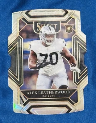 2021 Panini Select #286 Alex Leatherwood Rookie Silver Prizm Die Cut RC Raiders - Image 1 of 2