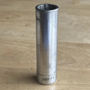 Craftsman 5/8" Deep Socket 1/2" Drive 12 Point V Series 47523 Vtg USA - Bild 1 von 6