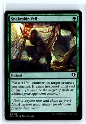 (2x) FOIL Snakeskin Veil Commander Masters Common – MTG Magic the Gathering Card - Image 1 of 4