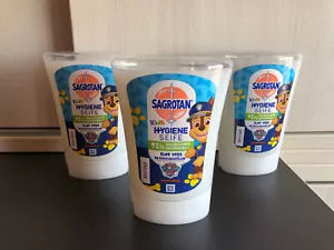 3 x 250 ml SAGROTAN Kids Hygiene Seife Aloe Vera No-Touch Nachfüller - Bild 1 von 1