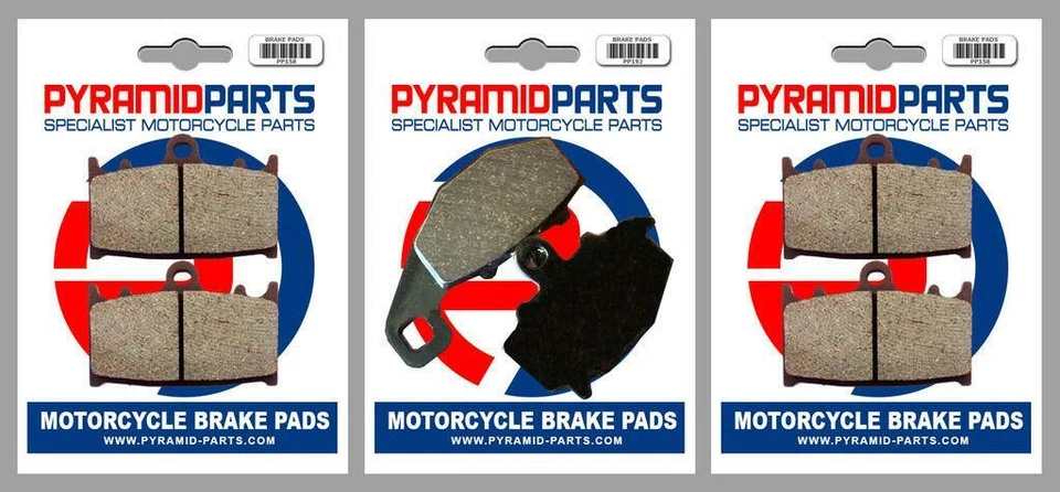 Front & Rear Brake Pads (3 Pairs) for Kawasaki ZZR600 ZX600 93-07 - Image 1 of 1