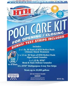 HTH 91021 Swimming Pool Care Kit Opening and Closing Maintenance Bundle, 0,... - Picture 1 of 7