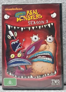 AAAHH! REAL MONSTERS Season 3 Nickelodeon 2 Disc DVD Set R4 NTSC Free Post - Foto 1 di 2
