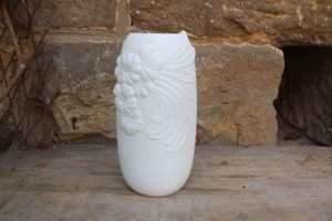 Vase AK Kaiser Porzellan Design M.Frey Blumen Relief 60er 70er Jahre - Bild 1 von 7