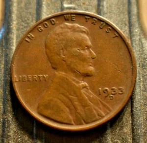 Better! 1933-D Lincoln Wheat Cent 1c. (#8662) - Picture 1 of 2