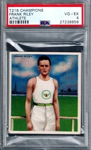 PSA 4 1910 T218 MECCA Champions Frank RILEY Track Athlete - PSA 4 - Picture 1 of 3