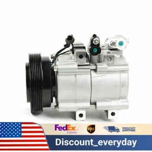 A/C Compressor & AC Clutch Assembly Fit For Hyundai Santa Fe 3.5L 2003 2004-2006 - Foto 1 di 12